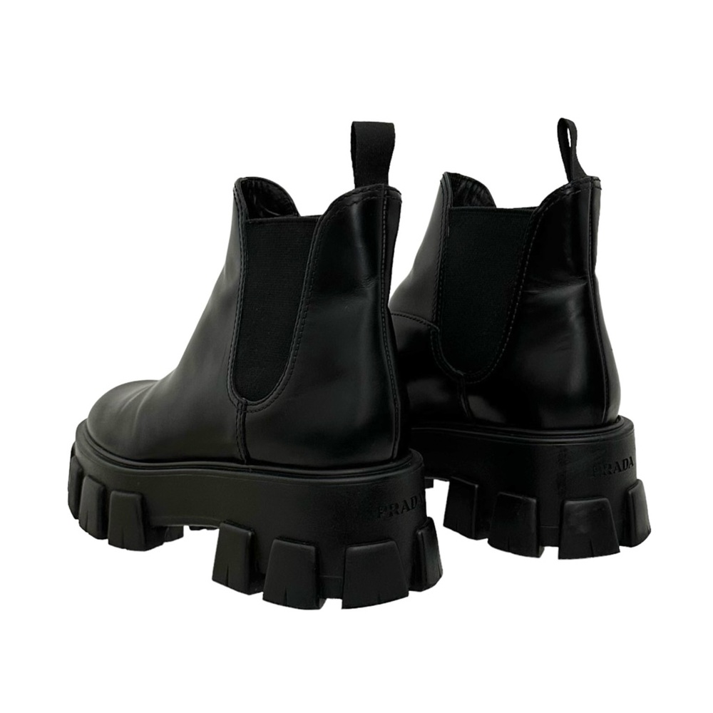 Prada Black Platform Chelsea Boots - Picture 3 of 11